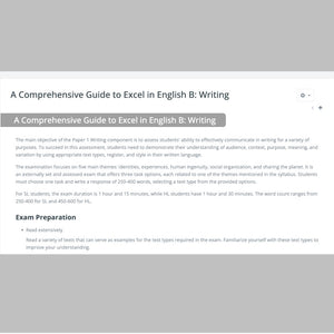 IB English B