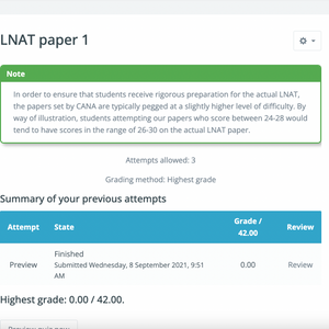 LNAT MCQ Trainer