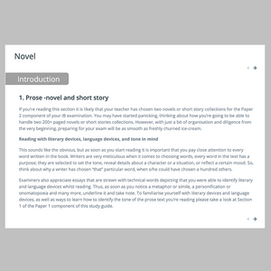 IB English A: Literature HL/SL